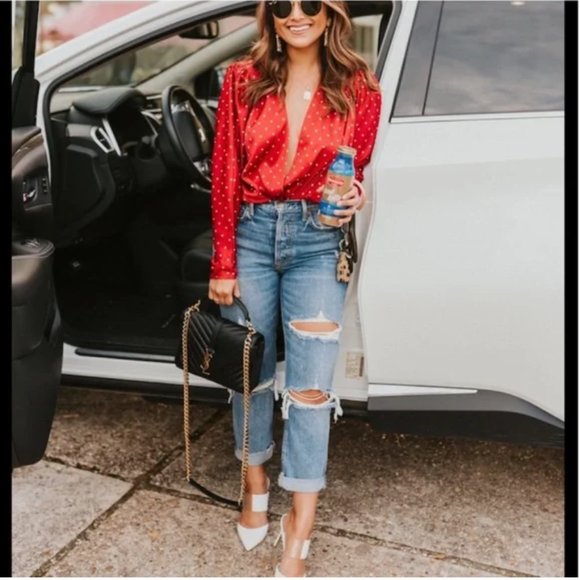 NWT GRLFRND Karolina High-Rise Skinny Jeans A Little More Love 30